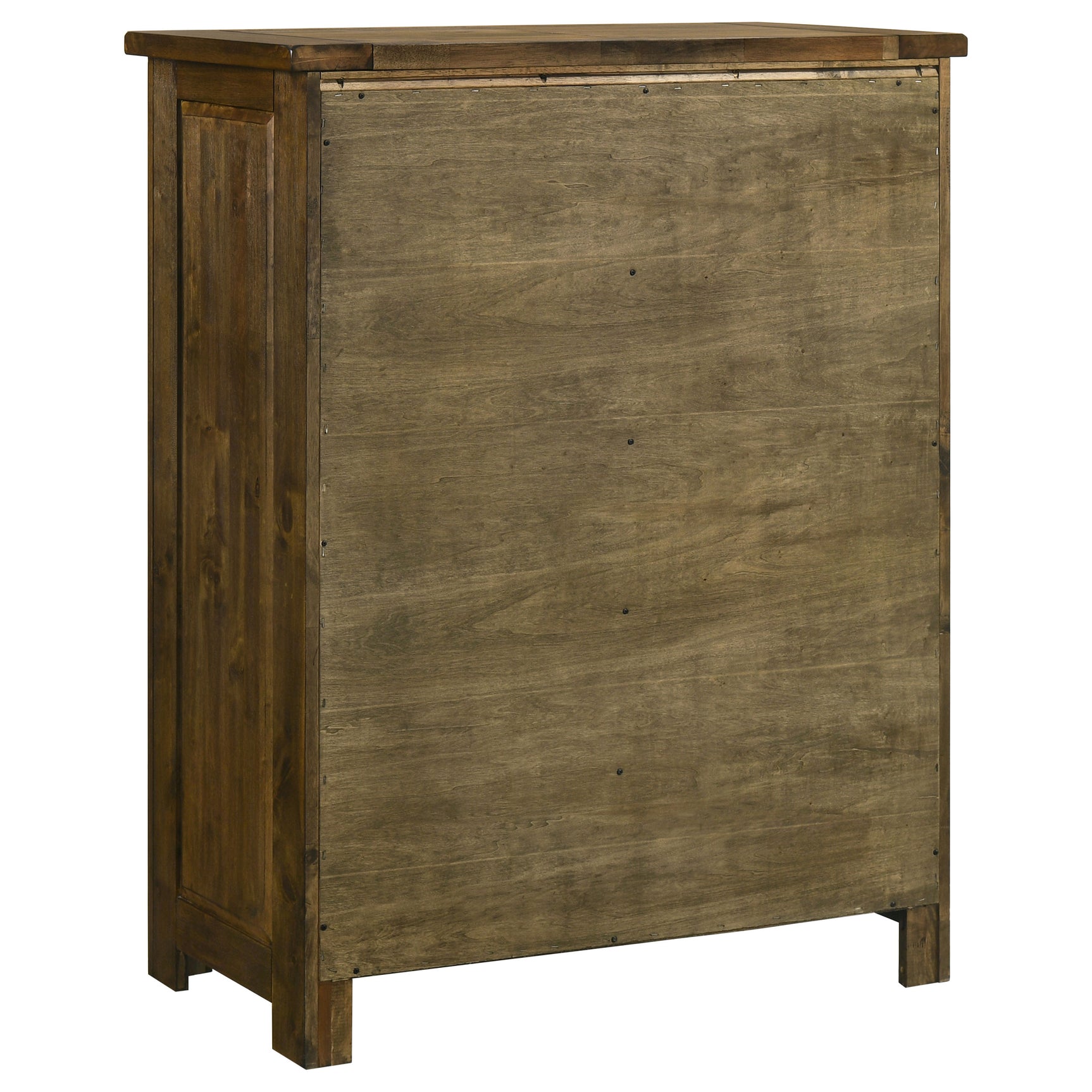 Doherty Rustic Brown 5-drawer Chest Of Drawers - Ornate Home