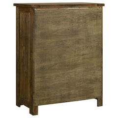 Doherty Rustic Brown 5-drawer Chest Of Drawers - Ornate Home