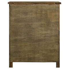Doherty Rustic Brown 5-drawer Chest Of Drawers - Ornate Home