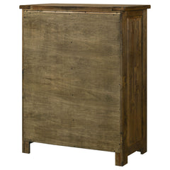 Doherty Rustic Brown 5-drawer Chest Of Drawers - Ornate Home