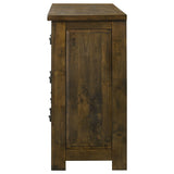 Doherty Rustic Brown 6-drawer Bedroom Dresser - Ornate Home