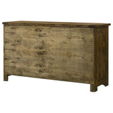 Doherty Rustic Brown 6-drawer Bedroom Dresser - Ornate Home
