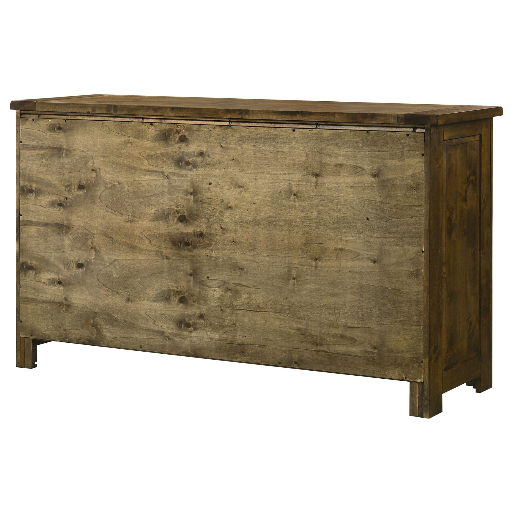 Doherty Rustic Brown 6-drawer Bedroom Dresser - Ornate Home