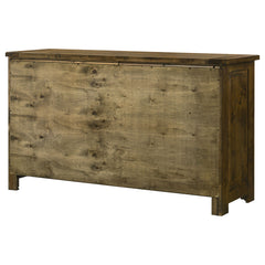 Doherty Rustic Brown 6-drawer Bedroom Dresser - Ornate Home