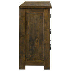 Doherty Rustic Brown 6-drawer Bedroom Dresser - Ornate Home