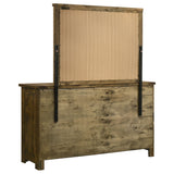 Doherty Rustic Brown 6-drawer Dresser With Mirror - Ornate Home