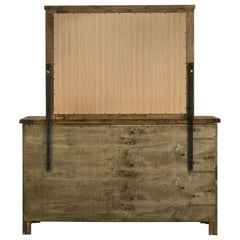 Doherty Rustic Brown 6-drawer Dresser With Mirror - Ornate Home