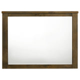 Doherty Rustic Brown Rectangular Dresser Mirror - Ornate Home