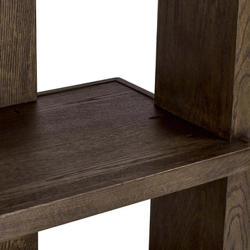 Doku Dark Brown Bookcase - Ornate Home
