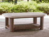 Dolan Creek Beige/Brown Rectangular Cocktail Table - Ornate Home