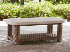Dolan Creek Beige/Brown Rectangular Cocktail Table - Ornate Home