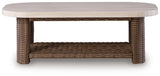 Dolan Creek Beige/Brown Rectangular Cocktail Table - Ornate Home
