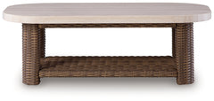Dolan Creek Beige/Brown Rectangular Cocktail Table - Ornate Home