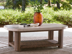 Dolan Creek Beige/Brown Rectangular Cocktail Table - Ornate Home
