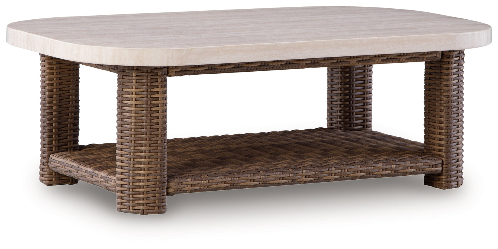 Dolan Creek Beige/Brown Rectangular Cocktail Table - Ornate Home