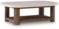 Dolan Creek Beige/Brown Rectangular Cocktail Table - Ornate Home