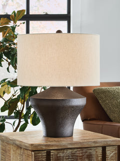 Dolanham Distressed Brown Table Lamp - Ornate Home