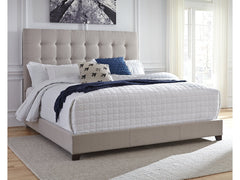 Dolante Beige Upholstered King Bed - Ornate Home
