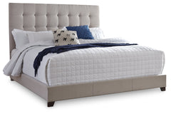 Dolante Beige Upholstered King Bed - Ornate Home