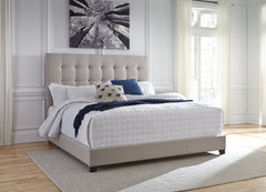 Dolante Beige Upholstered King Bed - Ornate Home