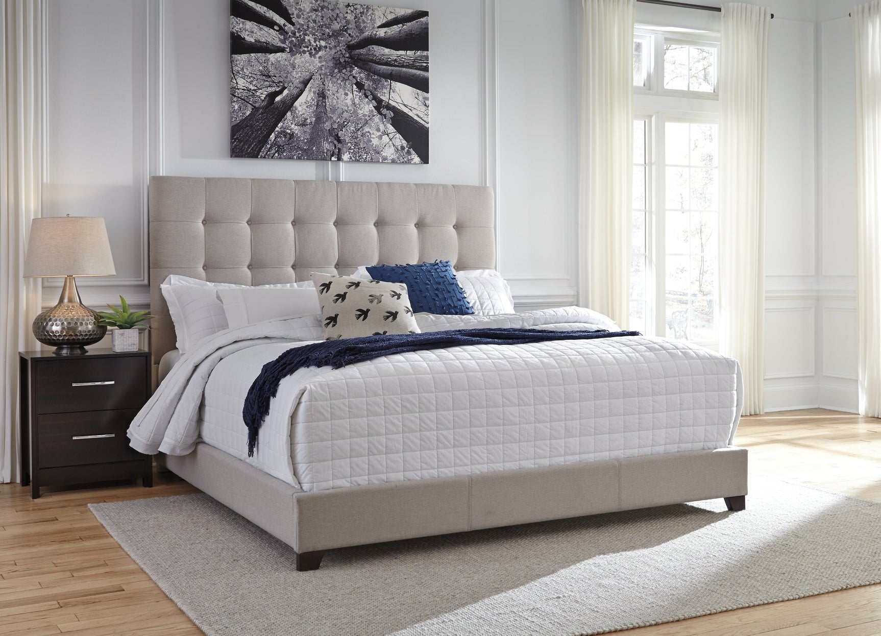Dolante King Upholstered Bed (Online Special Price) - Ornate Home