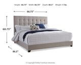 Dolante Multi Queen Upholstered Bedroom Set with Dresser, Mirror and Nightstand - Ornate Home