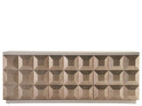 Dolce White Oak/Antique Silver Credenza - Ornate Home