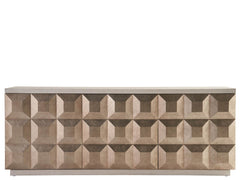 Dolce White Oak/Antique Silver Credenza - Ornate Home