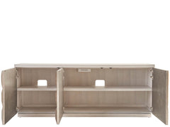 Dolce White Oak/Antique Silver Credenza - Ornate Home