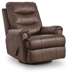 Dolinger Espresso Swivel Glider Recliner - Ornate Home