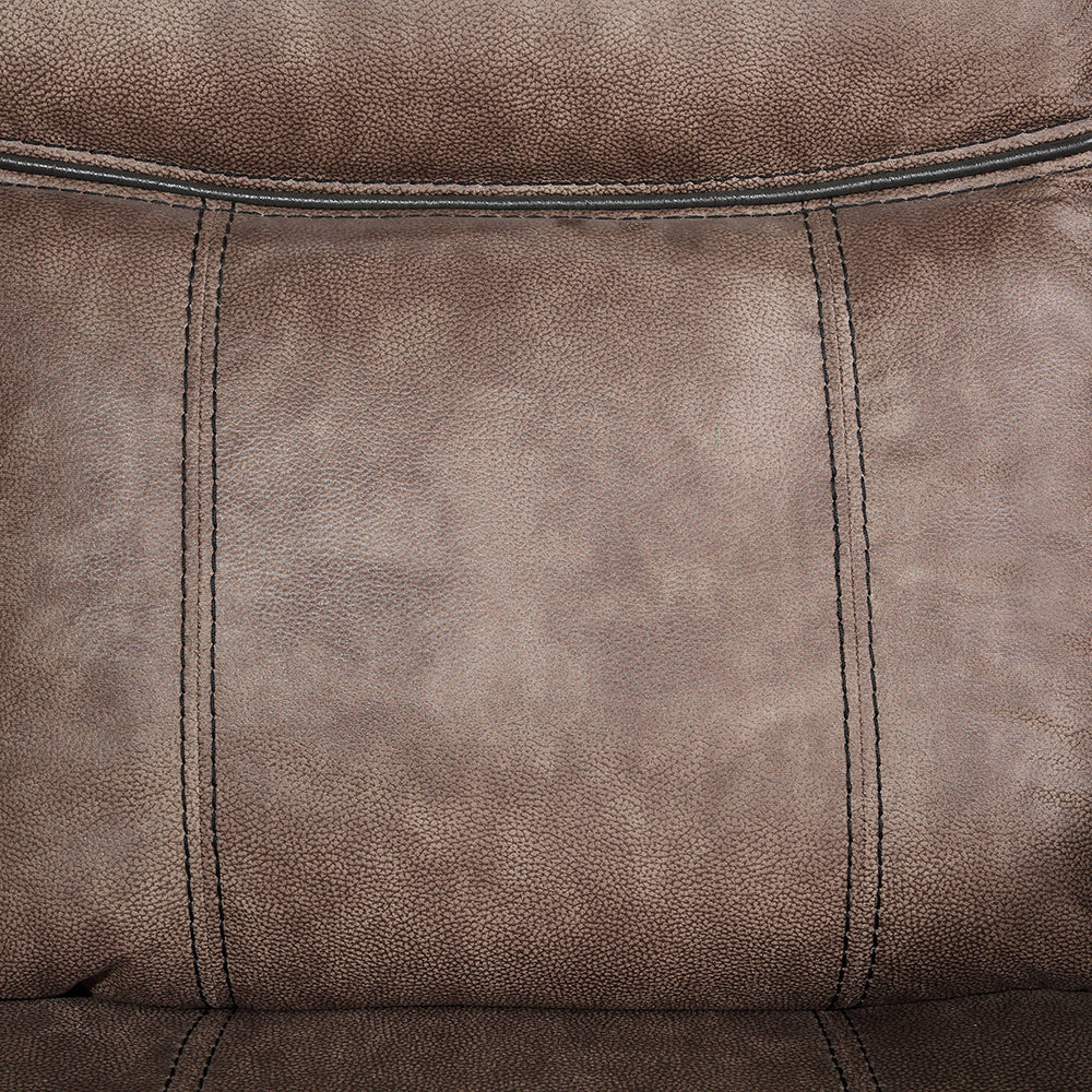 Dollum Two Tone Chocolate Motion Sectional Sofa - Ornate Home