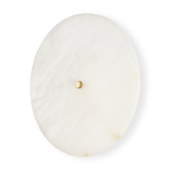 Dolly Brushed Gold Metal with Alabaster Shade 4-Light Wall Sconce