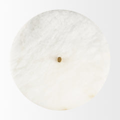 Dolly Brushed Gold Metal with Alabaster Shade 4-Light Wall Sconce