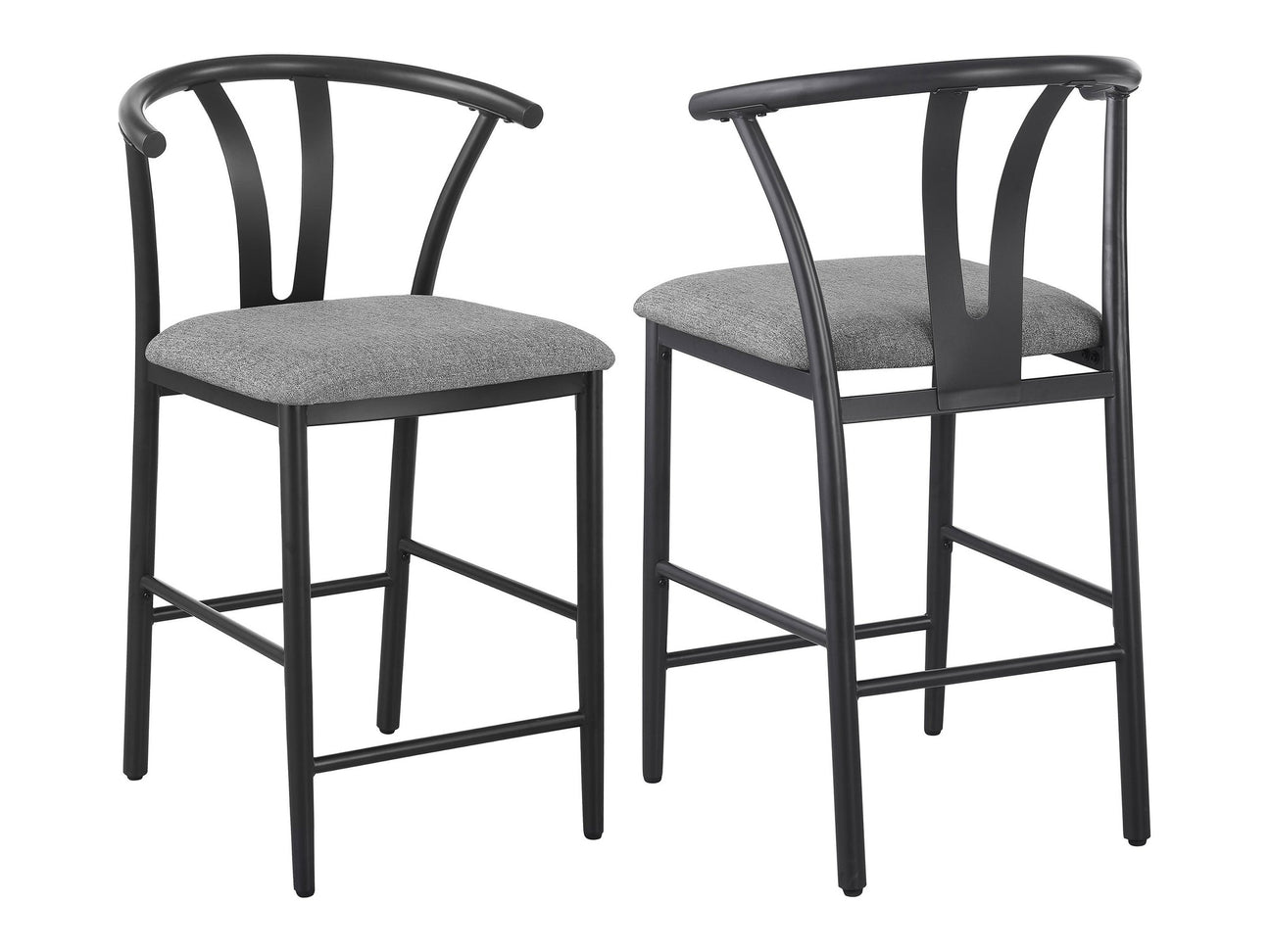 Dolman Grey Counter Stool (Set of 2) - Ornate Home