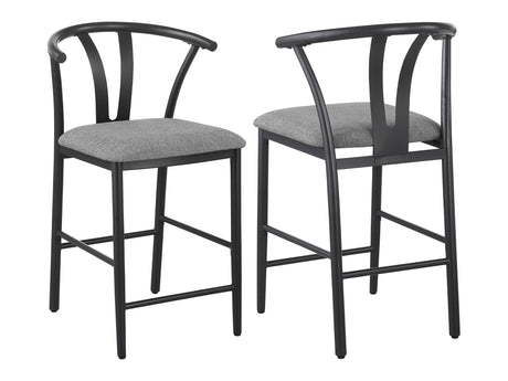 Dolman Grey Counter Stool (Set of 2) - Ornate Home