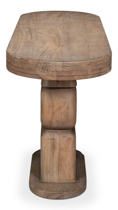 Dolmen Brown Stacked Console Table - Ornate Home