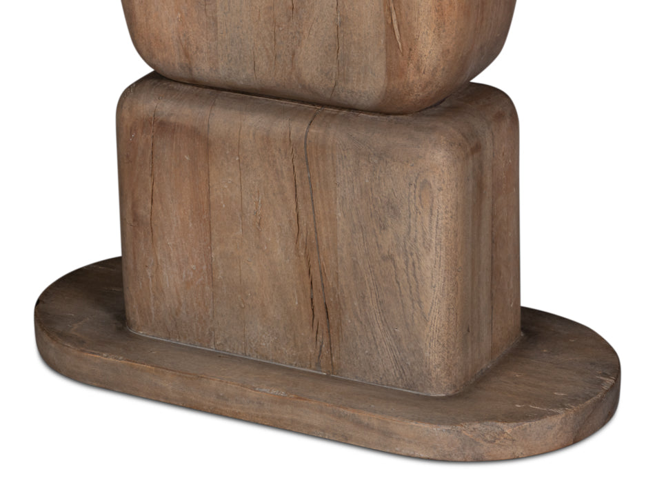Dolmen Brown Stacked Console Table - Ornate Home