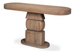 Dolmen Brown Stacked Console Table - Ornate Home