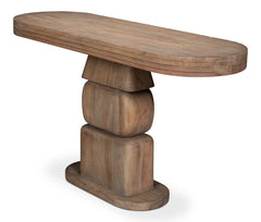Dolmen Brown Stacked Console Table - Ornate Home