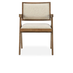 Dolton Beige/Natural Dining Arm Chair - Ornate Home