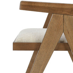 Dolton Beige/Natural Dining Arm Chair - Ornate Home