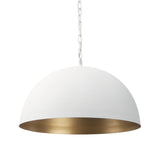 Doma White 24" Round Dome Pendant Light - Ornate Home