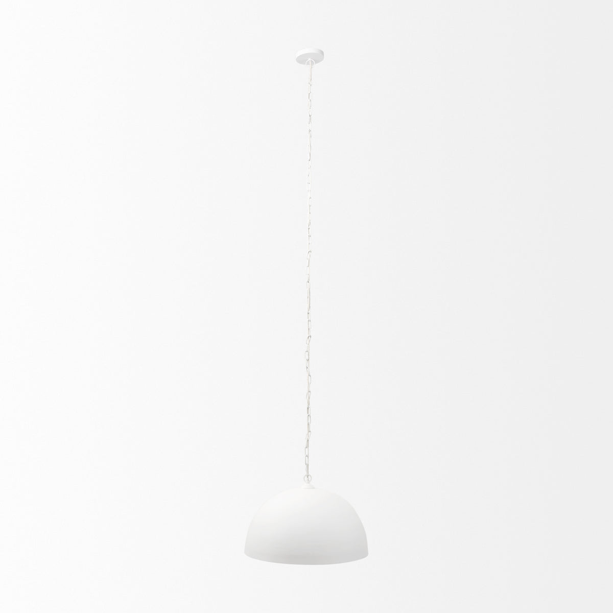 Doma White 24" Round Dome Pendant Light - Ornate Home