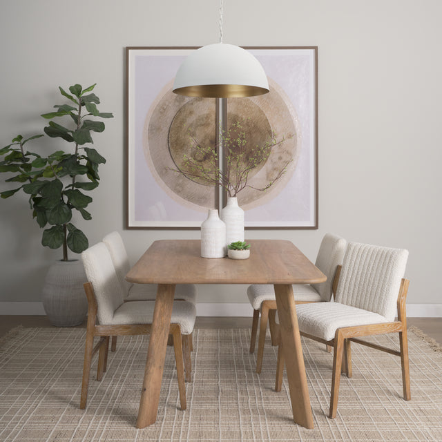 Doma White 24" Round Dome Pendant Light - Ornate Home