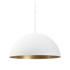 Doma White 36" Round Dome Pendant Light - Ornate Home