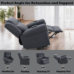 Domana Dark Blue Power Recliner - Ornate Home
