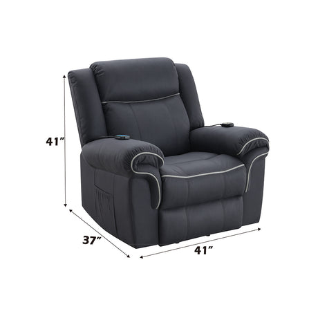 Domana Dark Blue Power Recliner - Ornate Home
