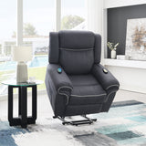Domana Dark Blue Power Recliner - Ornate Home