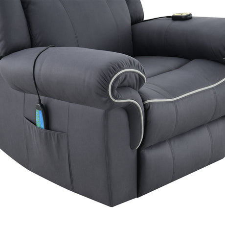 Domana Dark Blue Power Recliner - Ornate Home