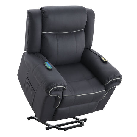 Domana Dark Blue Power Recliner - Ornate Home